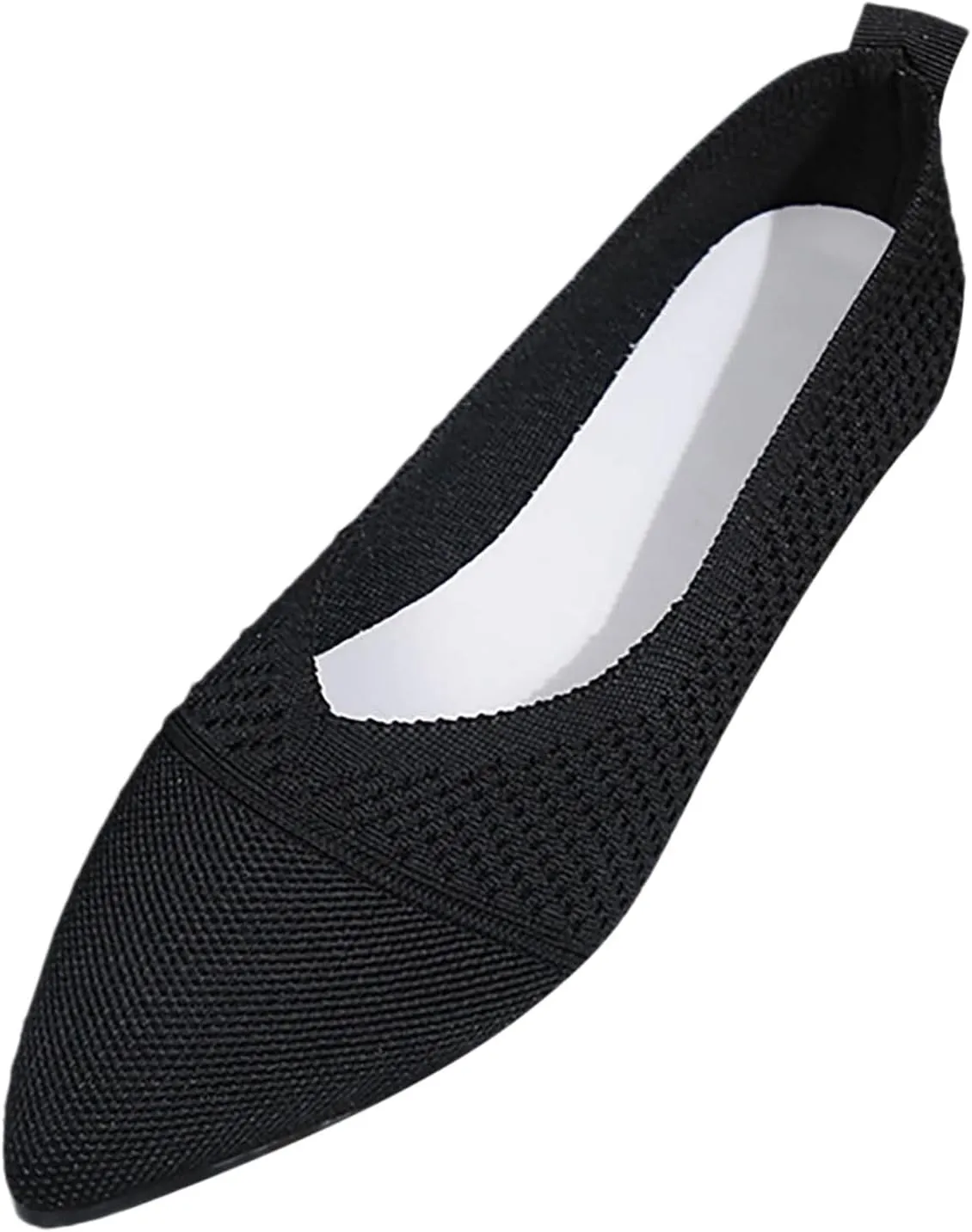 Women's Temperament Pointed Toe Loafers Soft Flat Soled Non Slip Flats Pointed Toe Breathable Driving Shoes