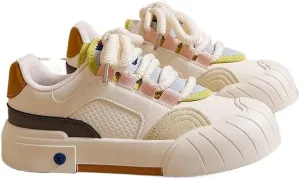 Women's Trendy Stylish Sneakers, Comfortable Wear-Resistant Skateboard Shoes for All Seasons, Street Style