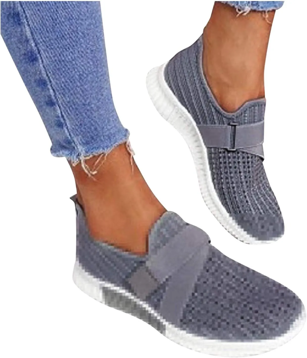 Womens Walking Shoes with Support Black On Black Zapatos Negros para Mujer Womens Black Shoes Dressy Casual Comfortable Black Platform Sneakers for Women Dressy Womens Walking Sneakers Size 8.5 Wide