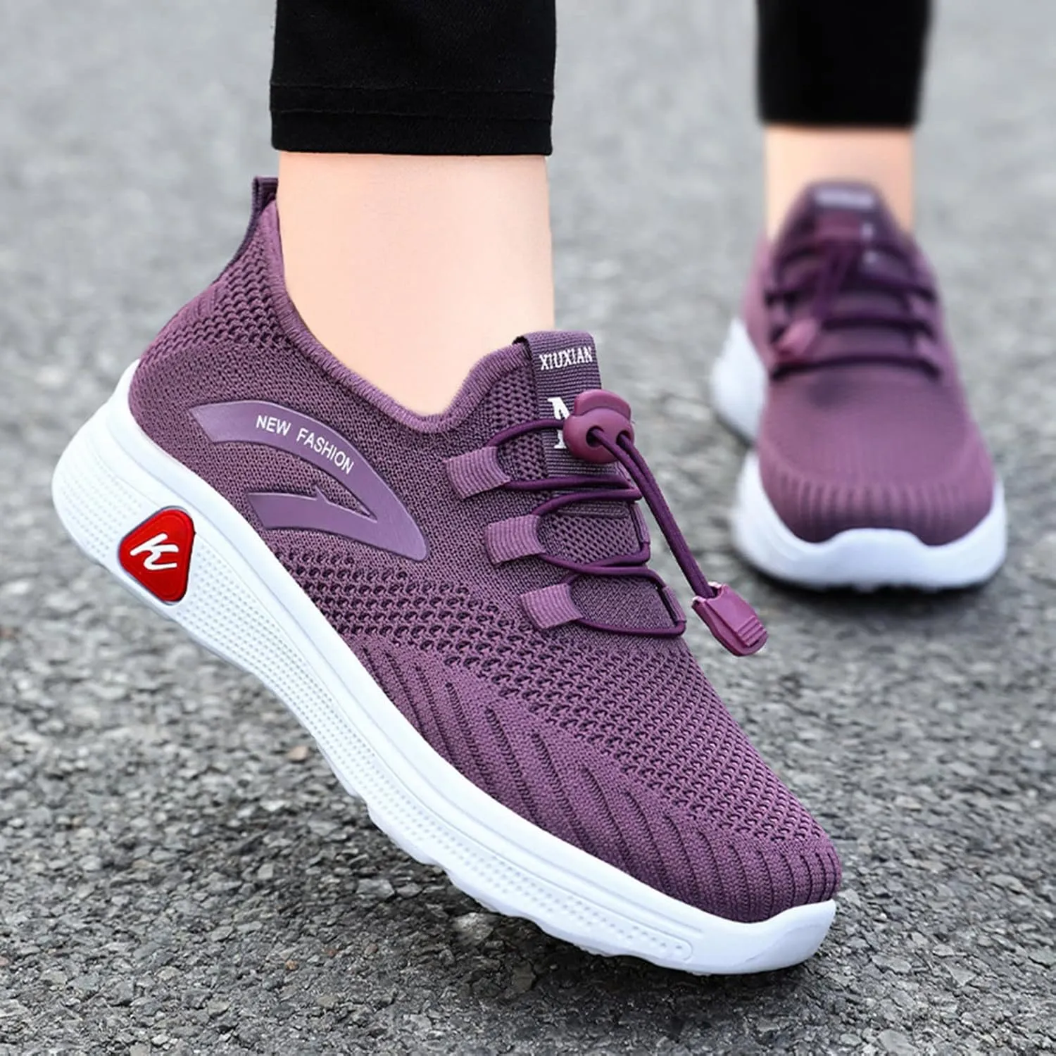 Women's White Fashion Sneakers White Sneakers Men Wide Mens Casual Dress Shoes Round Toe Flats Comfortable Women Loafers Comfortable Womens Slip On Sneakers
