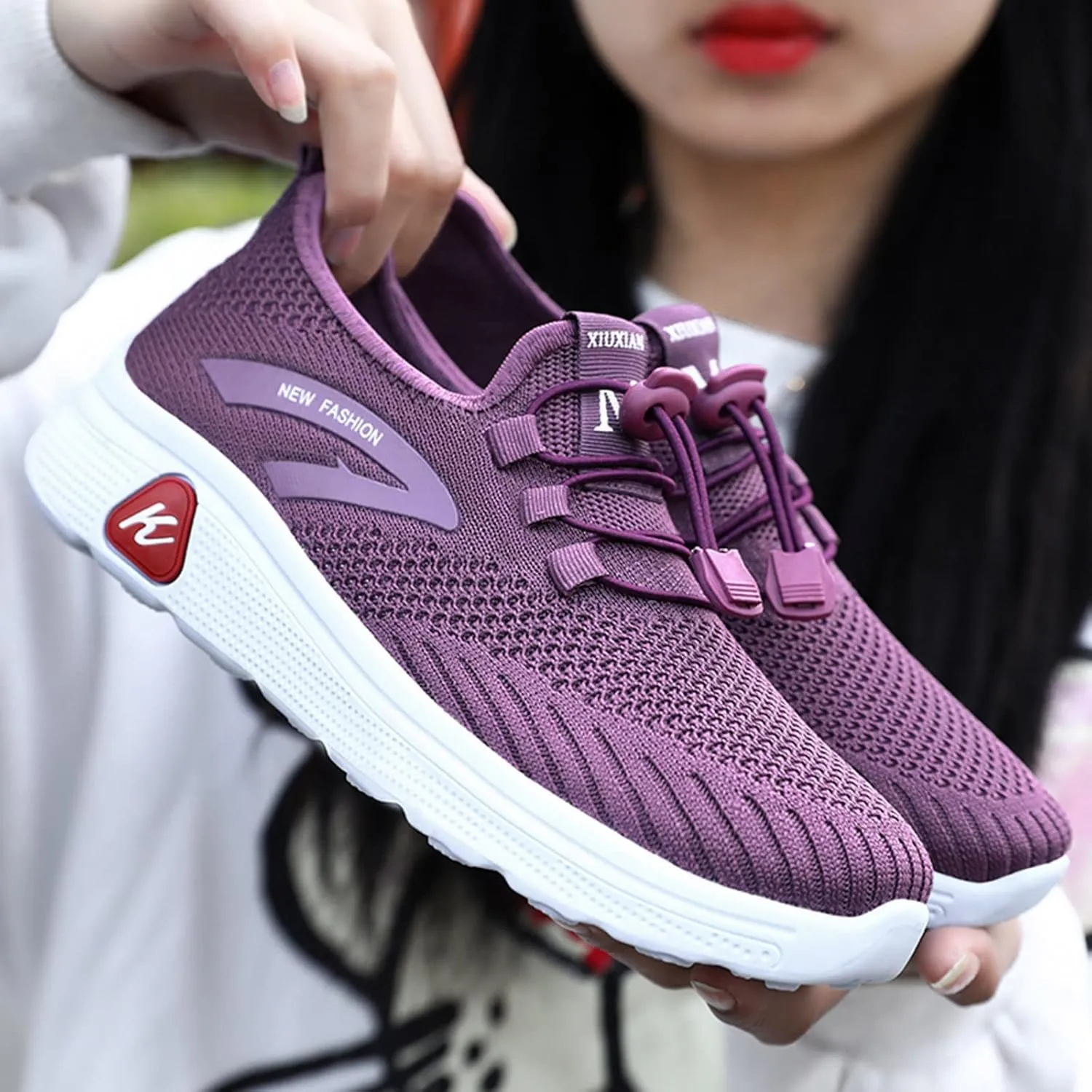 Women's White Fashion Sneakers White Sneakers Men Wide Mens Casual Dress Shoes Round Toe Flats Comfortable Women Loafers Comfortable Womens Slip On Sneakers