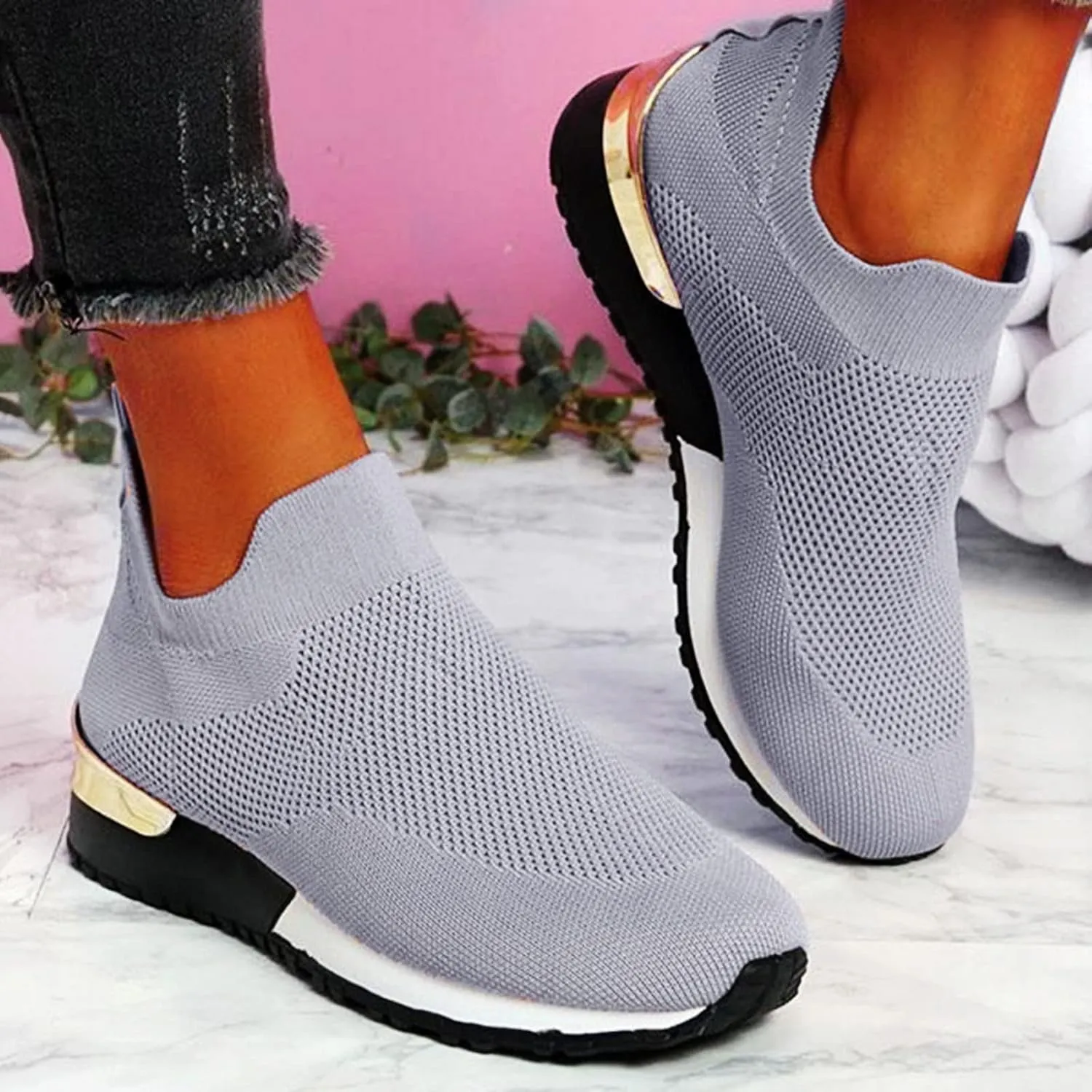 Womens White Sneakers Nonslip Gym Sneakers for Women Cloud Shoes for Women Non Slip Comfortable Fashion Sneakers