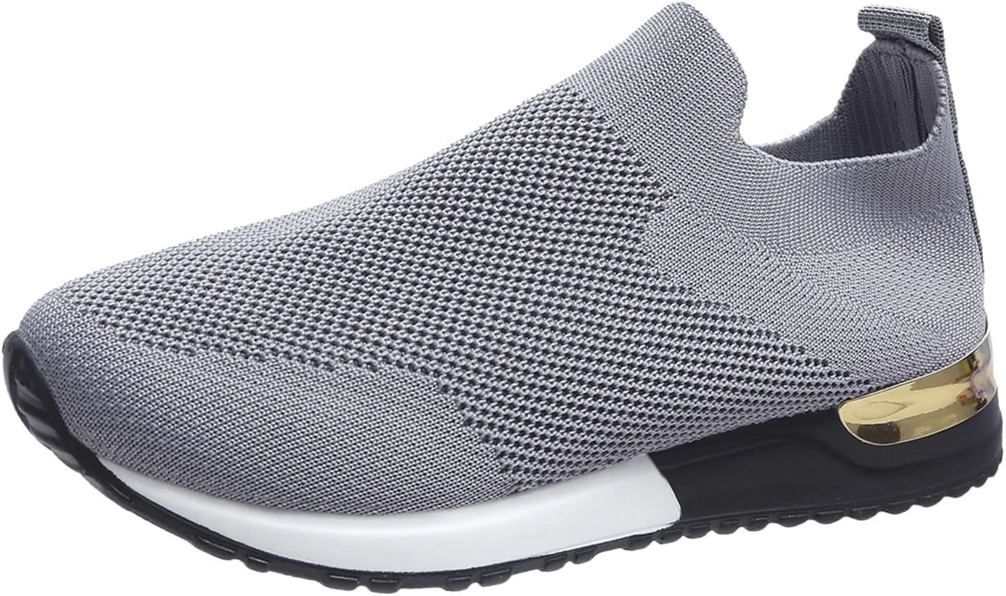 Womens White Sneakers Nonslip Gym Sneakers for Women Cloud Shoes for Women Non Slip Comfortable Fashion Sneakers