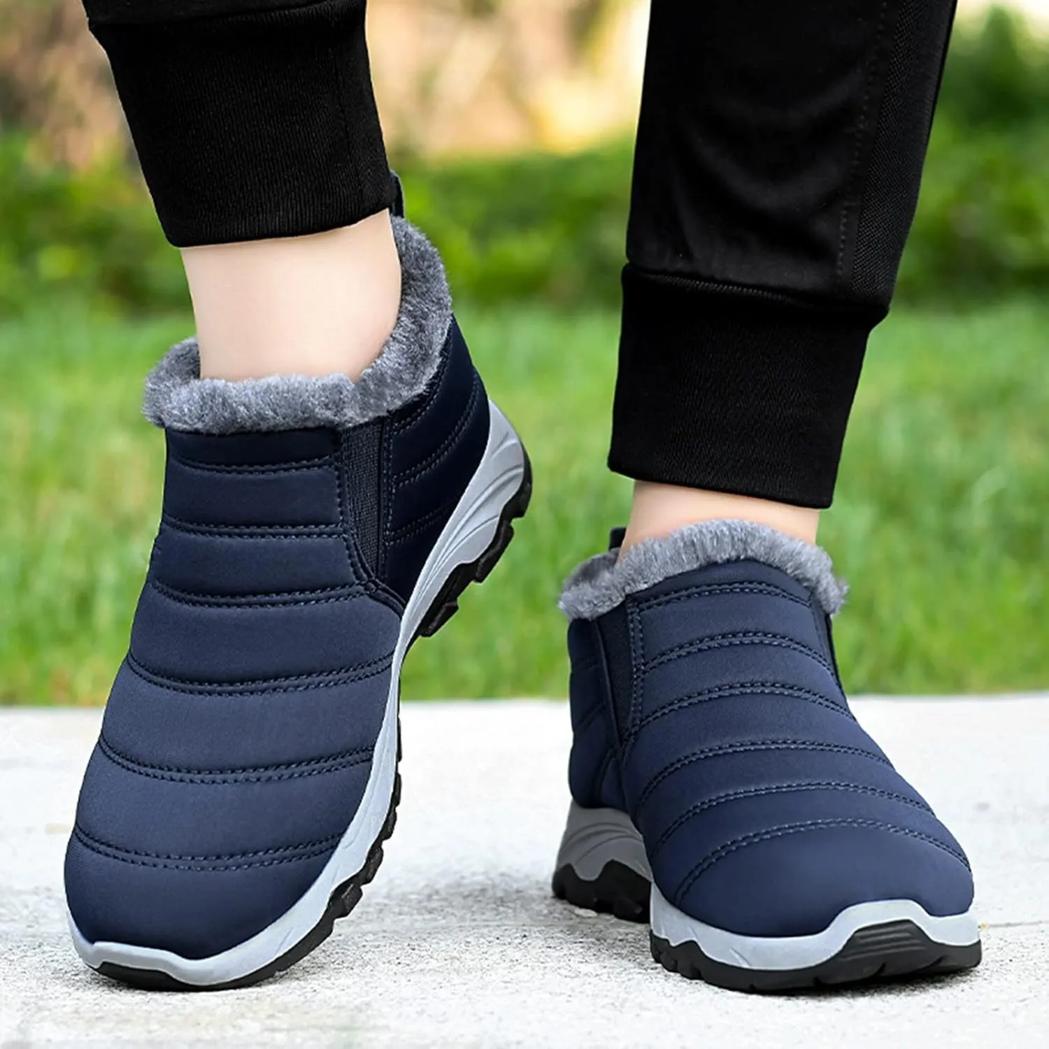 Women's Winter Boots Waterproof Comfy Winter Boots Womens Winter Snow Boots Women Ankle Booties Slip On Snow Shoes Cowboy Boots for Men Winter Booties for Men