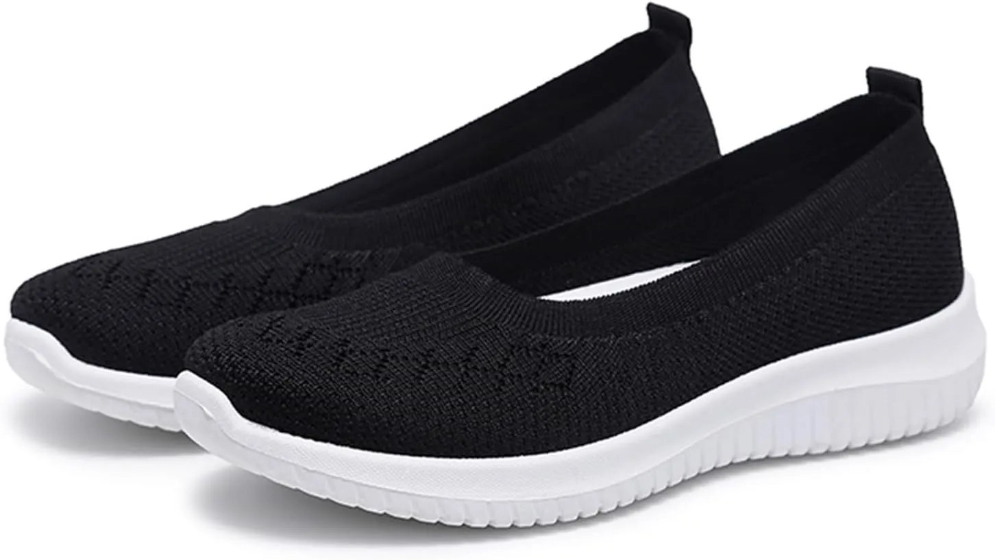 Women's Woven Orthopedic Breathable Soft Shoes, Slip On Mesh Sneakers, Comfort Wear Orthowear Shoes, Breathable Casual Shoe for All Day Wear