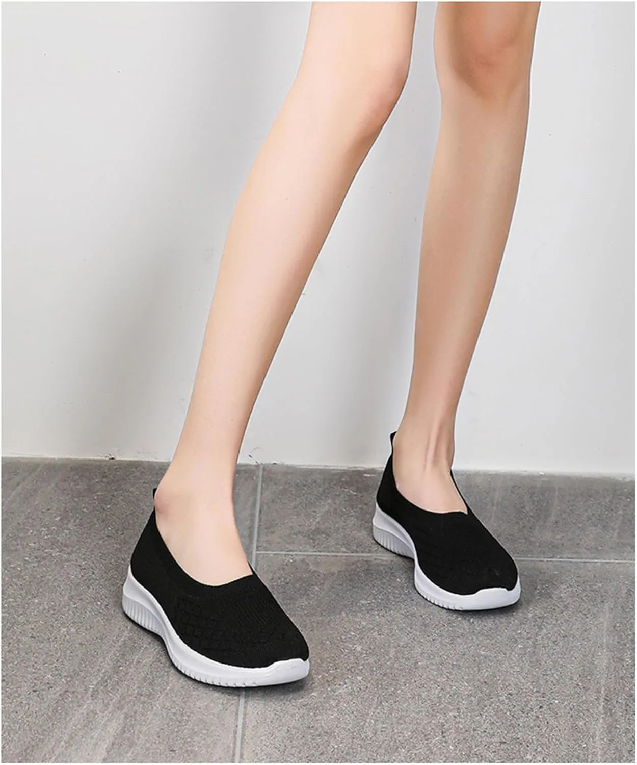 Women's Woven Orthopedic Breathable Soft Shoes, Slip On Mesh Sneakers, Comfort Wear Orthowear Shoes, Breathable Casual Shoe for All Day Wear