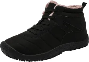 Work Boots for Men Composite Hiking Sneakers Shoes Warm Womens Safety Shoes Non Steel Toe Slip On Platform Shoes Lightweight Comfortable Hike Grounded Footwear