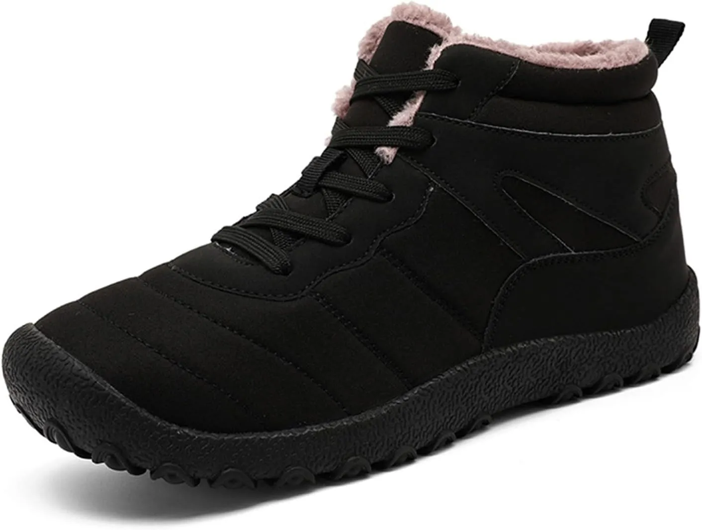 Work Boots for Men Composite Hiking Sneakers Shoes Warm Womens Safety Shoes Non Steel Toe Slip On Platform Shoes Lightweight Comfortable Hike Grounded Footwear