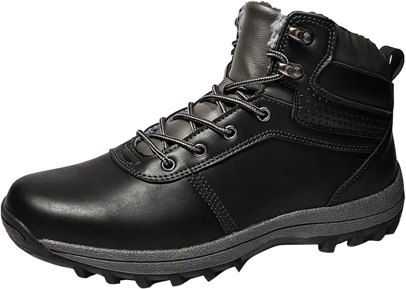 Work Boots for Men Slip On Hiking Sneakers Ankle Booties Womens Working Shoes Insulated Platform Shoes Composite Toe Botas Hike Grounded Footwear