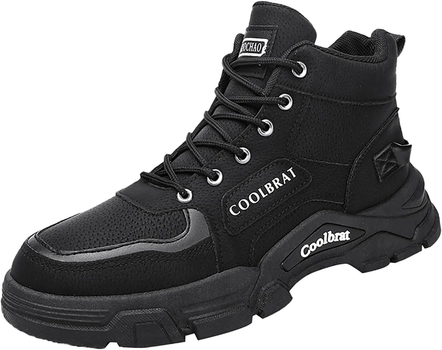 Work Boots for Men Steel Toe Hiking Sneakers Zip Up Fur Lined Workout Shoes for Women Composite Toe Slip On Platform Shoes Lightweight Comfortable Hike Grounded Footwear