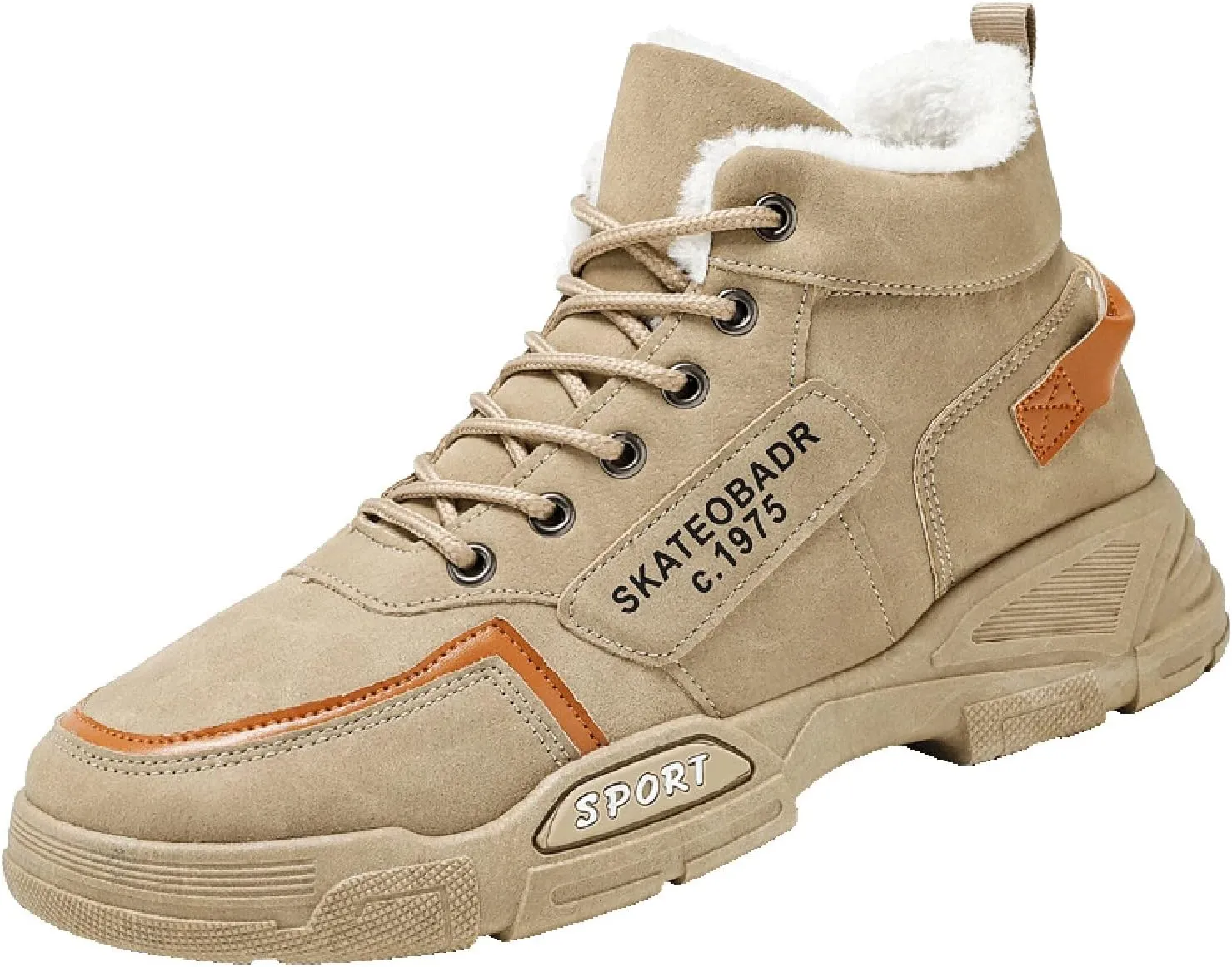 Work Boots for Men Waterproof Hiking Sneakers Warm Fur Lined Women's Safety Toe Shoes Nonslip Platform Sneakers Indestructible Hike Grounded Footwear