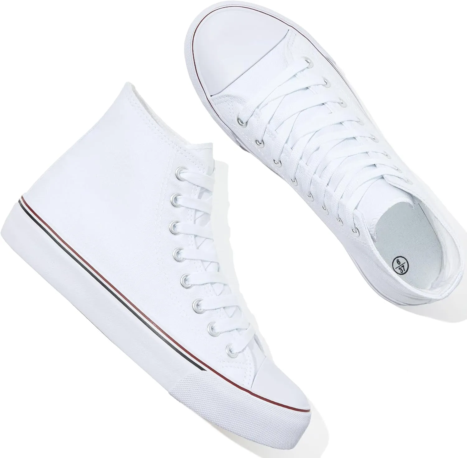 yageyan Womens High Top Canvas Sneakers Lace up Fashion Shoes for Women Casual Classic